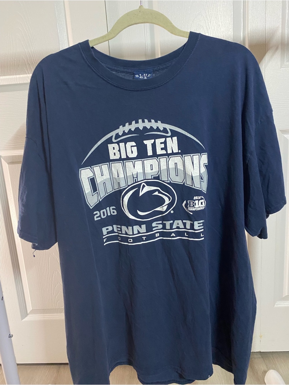 Nike Navy and White Penn State Big Ten Champions Graphic Tee